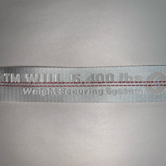 OFF-WHITE one size Safety White Nylon Web BELT - Picture 6 of 11